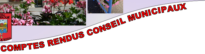 COMPTES RENDUS CONSEIL MUNICIPAUX
