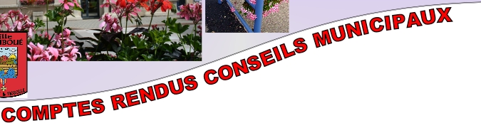 COMPTES RENDUS CONSEILS MUNICIPAUX