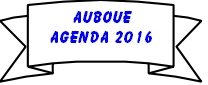 AUBOUE
AGENDA 2016